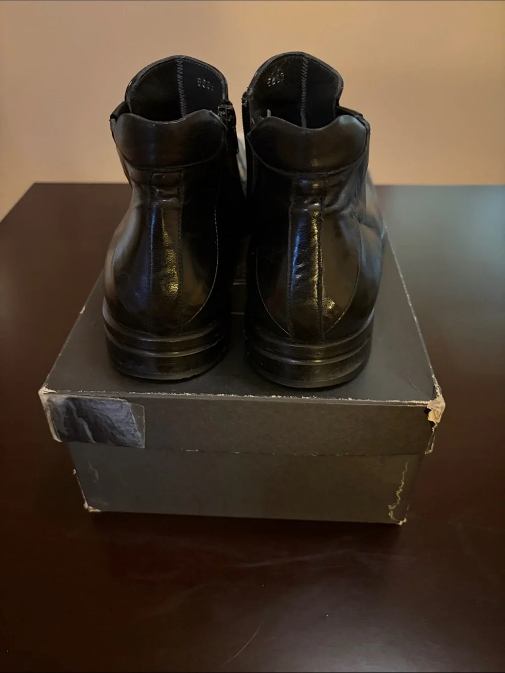 Men's Black Leather Chukka Boots by